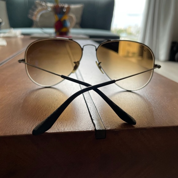 Ray Ban- Aviator original- metal gun frame & brown glass